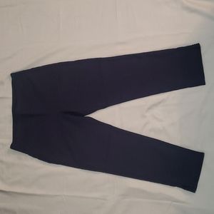 Crown & Ivy size 10 (ten) Navy blue cropped dress pants or casual wear stretchy